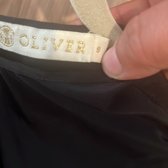 Marie Oliver Ferne Top | Black Ruffle Puff Sleeve Blouse | Silk Blend | Size S - Picture 5 of 9